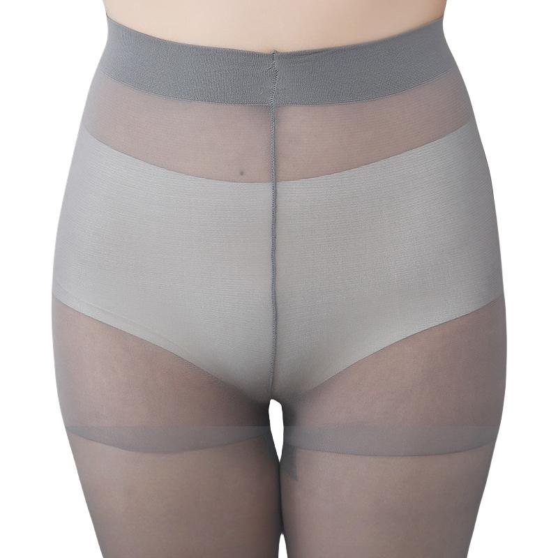 Summer Women'S Sheer Footless Pantyhose Plus Size Footless Tights For Weight 132-276 Lbs Full Length 105Cm For Tall People