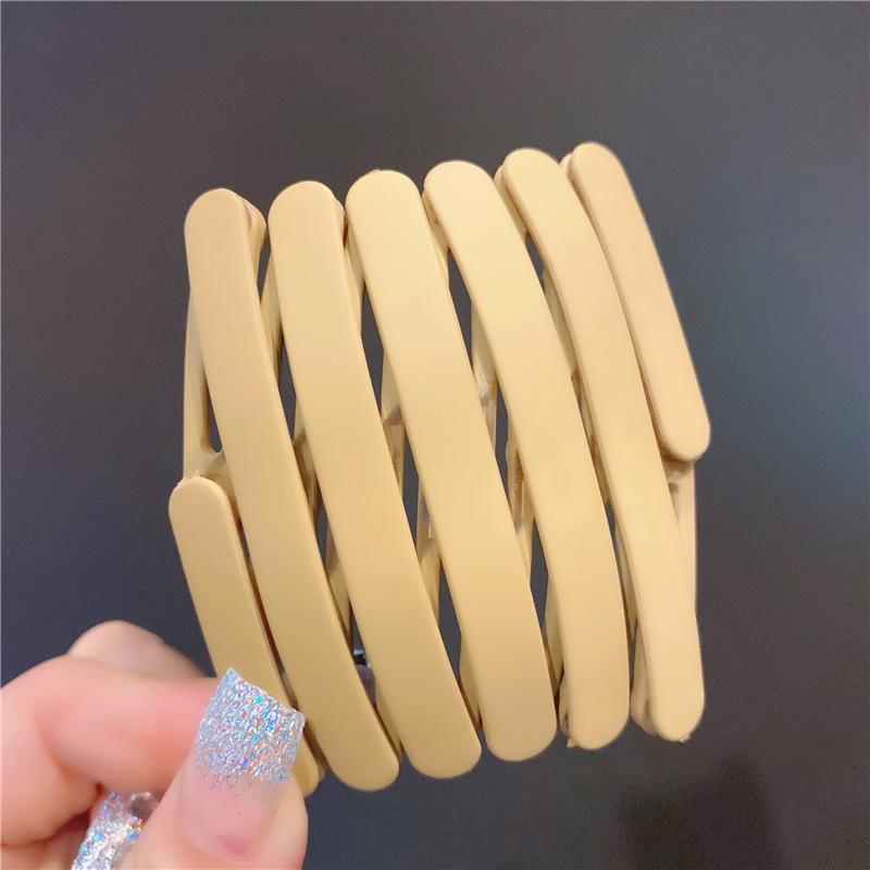 Składana opaska Morandi i retro francuska spinka do włosów na lato