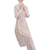 Double Crepe Silk Dress Women's Summer New Age-reducing Round Neck Tie Slim Mulberry Silk A-shaped Skirt