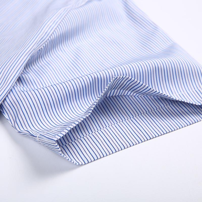 Long Sleeve Regular Fit Men Casual Shirt with Front Pocket for Business  Office Work Striped Male Shirt