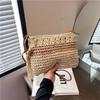 Woven straw bag women's versatile new spring and summer shoulder messenger bag seaside beach bag