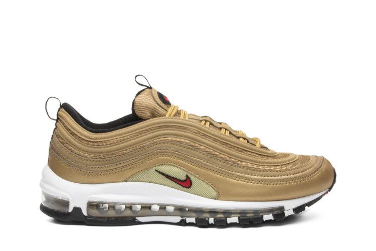 Men's Sneakers Nike Air Max 97 Metallic Gold (2017/2018) Metallic Gold/Varsity Red-White-Back