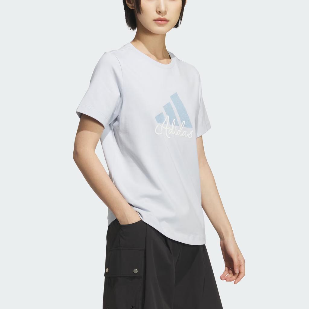 Adidas Must Haves Comfortable Sports Leisure Knitted Short Sleeve T-Shirt Women Tops KF2678