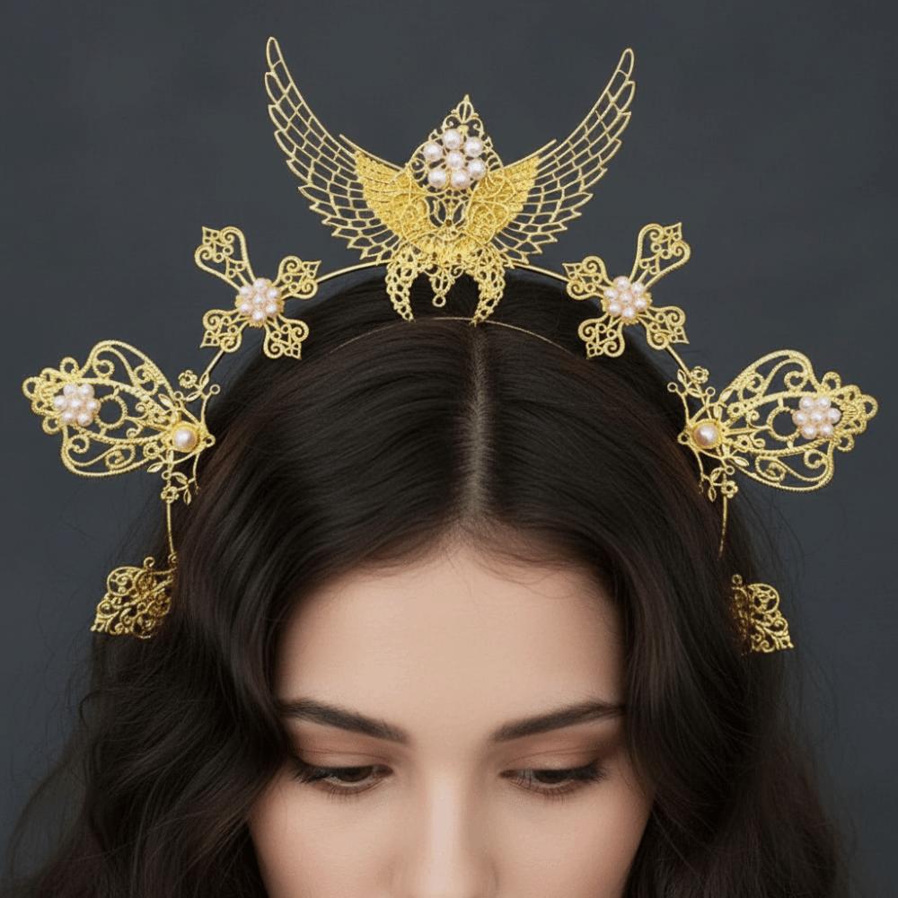 Lolita Glory Sun Crown Gothic Renaissance Cosplay Headband Women Spiked Headpiece Wedding