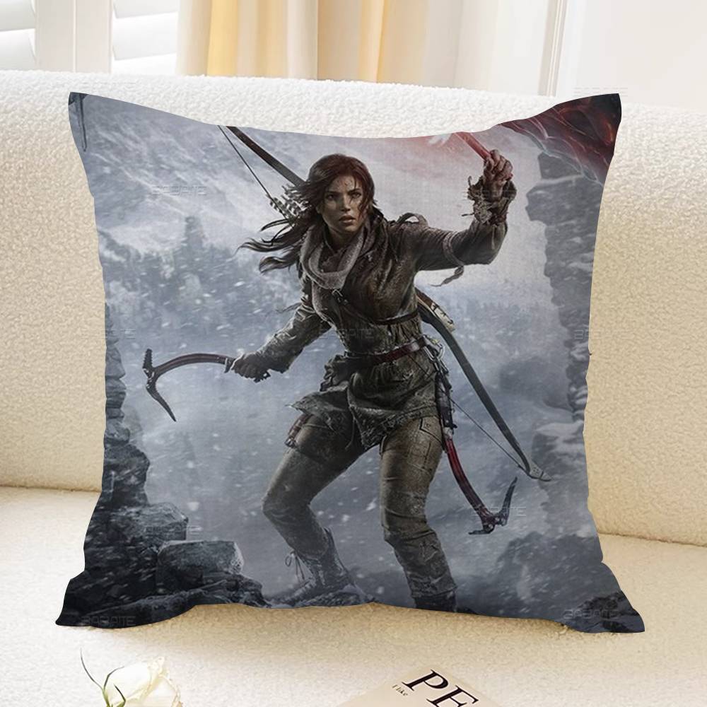 Game T-Tomb R-Raider Pillow Gift Home Office Decoration Pillow Bedroom Sofa Car Cushion CoverPillow Case