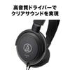 audio-technica Wired Headphones ATH-AVC200 For Watching Music and Movies 6.3mm Standard3.5mm Mini Connection Black