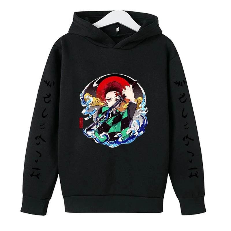 

Autumn Demon Slayer Printed Hoodies Fashionable Casual Sports Long Sleeved Children s Boy and Girl Kids Unisex Hooded Sweatshirts 110