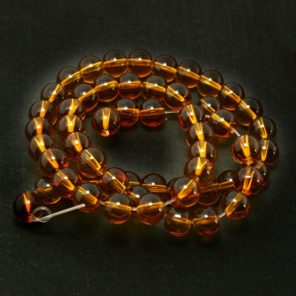 

29-75шт стеклянные круглые бусины для изготовления ювелирных изделий DIY браслет-ожерелье 6mm 52pcs