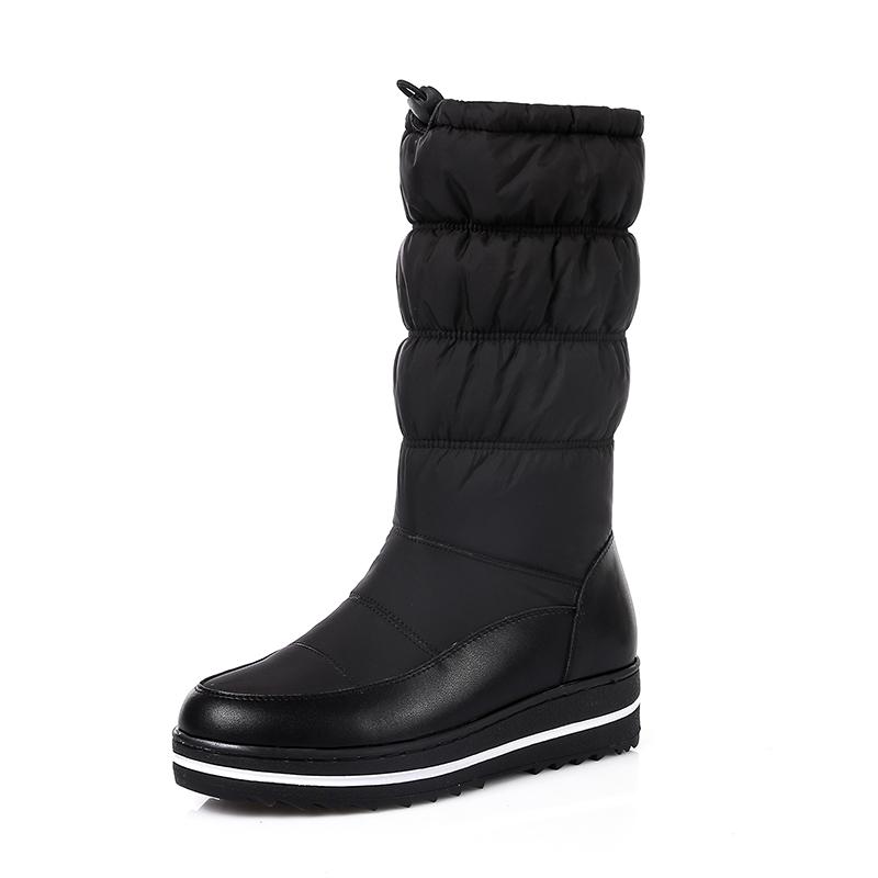 Women's snow boots winter warm and comfortable non-slip long-staple shoes large size casual cotton shoes