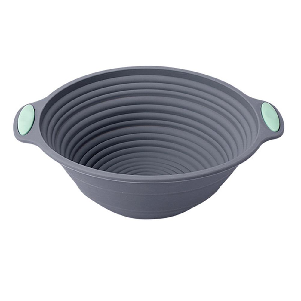 Silicone Proofing Basket with Folding Design - Oven Safe up to 450F for Bread Fermentation and Baking Applications