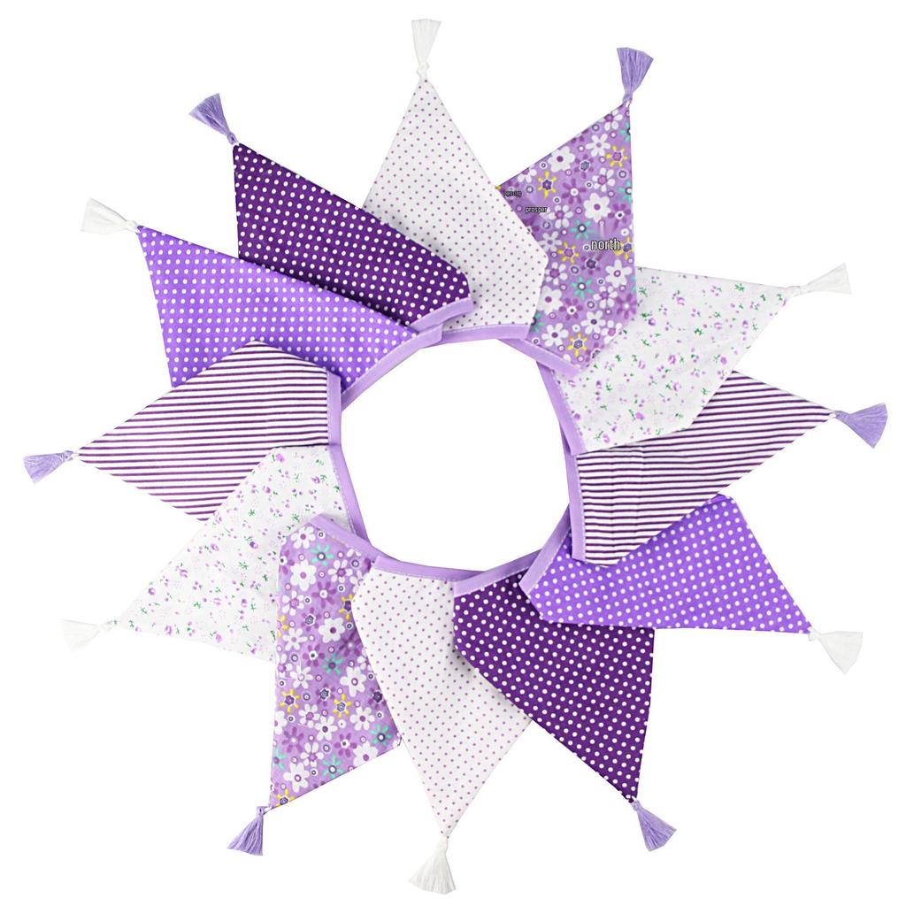 Nordic Cotton Tassel Triangle Bunting for Weddings, Photos, and Kindergartens