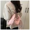 Bow Knot Faux Leather Tote Bag for Women Large Capacity Shoulder Backpack