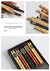 5 Pairs Japanese Wooden Chopsticks Set - Five Colors, Pointed Tip, Gift Box