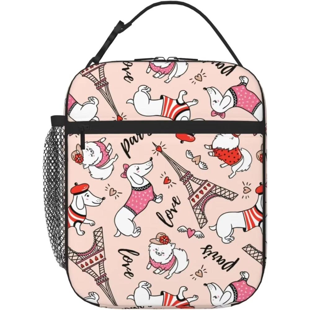 Lunch Bags  Eiffel Tower Lunch Box for Men Women Insulated Reusable Portable Lunch Tote Adults Lunch Bag for Office