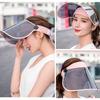 Adjustable Sun  360 Degrees  Rotation Sun Visor Hat UV Protection Hat Face Shield Hat for Outdoor Camping