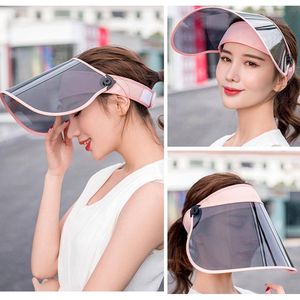 Adjustable Sun  360 Degrees  Rotation Sun Visor Hat UV Protection Hat Face Shield Hat for Outdoor Camping