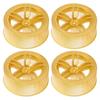1Celsius10 Racing RC Car Wheel Plastic Wheel Hub RC Car Spare Accessory On Road Racing Car(Gold )