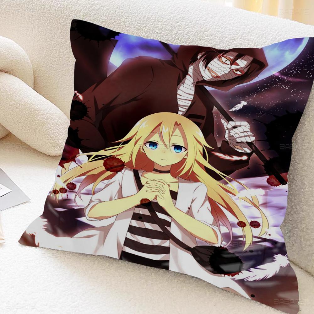Angels Of Death Decorative Room Aesthetics Pillow Case Home Decor Bedroom Sofa Bed Couch Pillow Cover 45x45
