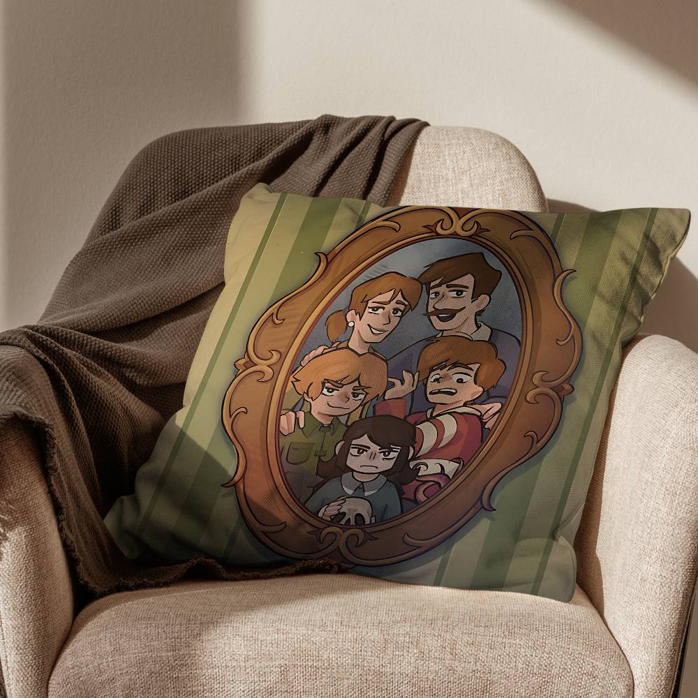 Cool Abaddon HHaunted Hotel Pillow Case Antidustmite Pillowcase Invisible zipper silky short plush Sofa cushion cover