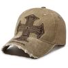 Embroidered Cross Baseball Cap for Men Women Vintage Design Sun Hat Hip Hop Fashion Caps GZW