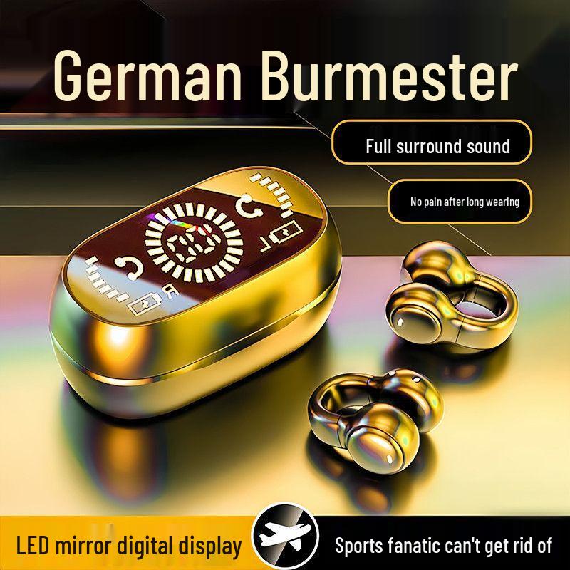 X51 Wireless Bluetooth Earphones: Clip-On, Noise-Cancelling, Long Battery Life, Comfortable Fit for Running and Sports Calls.