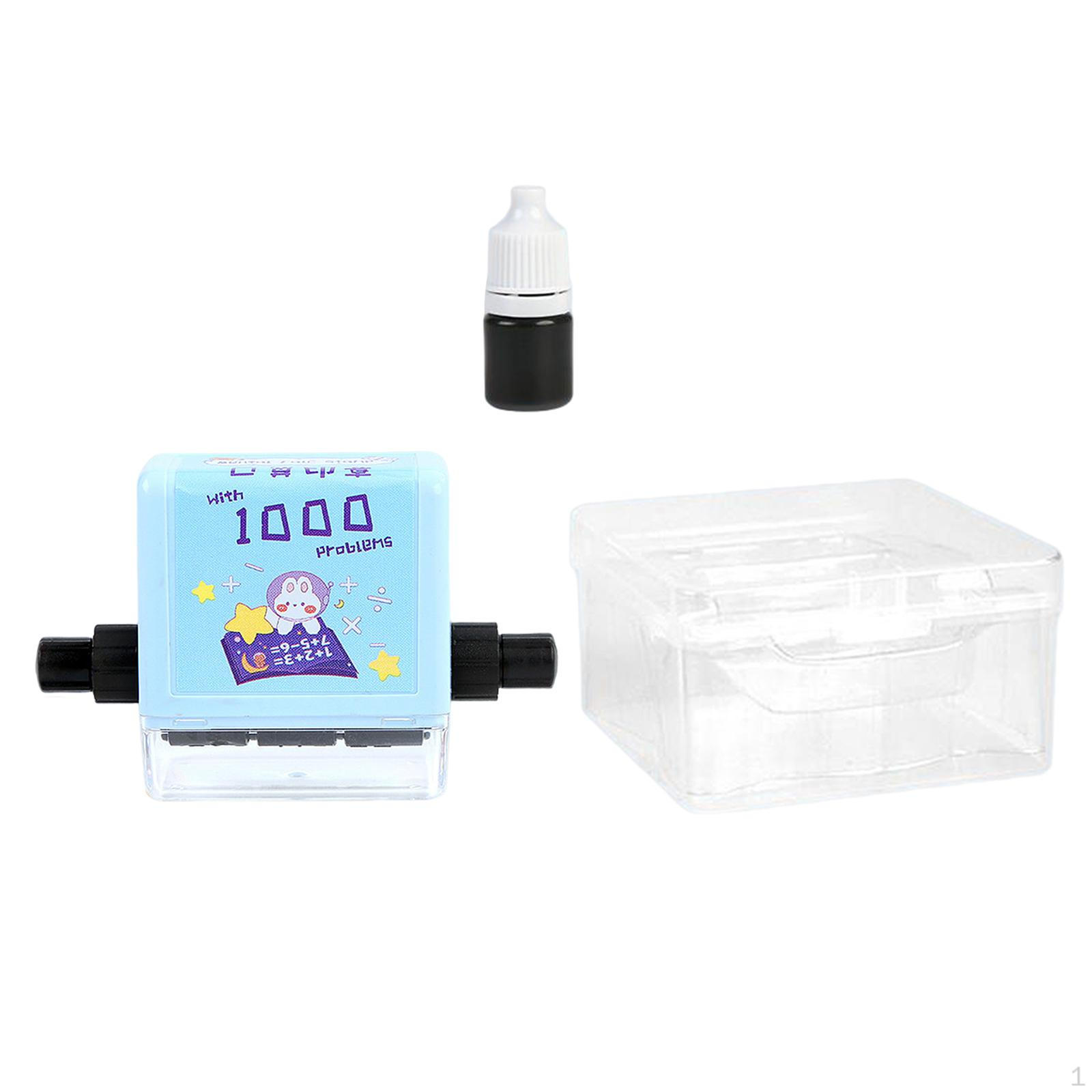 Educational Math Roller Stamp for Kids - Portable Number Teaching Tool