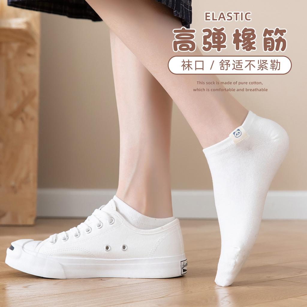 Socks Summer Socks Wind Cute Invisible Solid Color Socks Low-Top Student Pure Cotton Socks Socks Industry