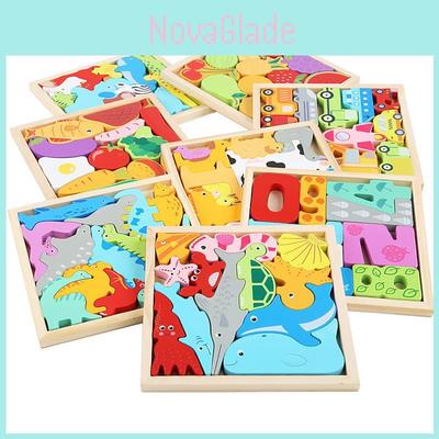 Wooden Animal 3d Puzzle For Kids Educational Toy For Children Playtime