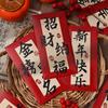 6pcs Blessing Chinese Calligraphy Red Envelopes Hongbao Red Packet New Year Money Pocket  Bonus