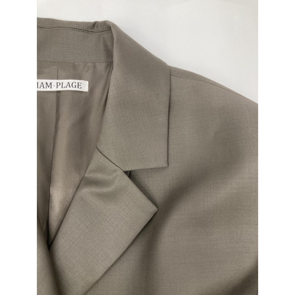 r'iam plage Grey 25-010-922-6030-1-0 Shirt Tailored Jacket Jacket 38 greigeUsed