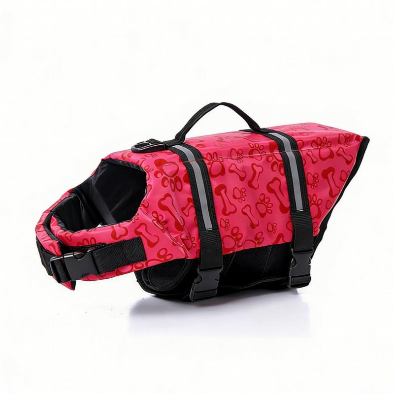 Dogs Safe Vest Life Jacket Summer Clothes Puppy Sleveless Pet Supplies Swimsuit Large Dogs Costume Clothing Adjustable Swimwear