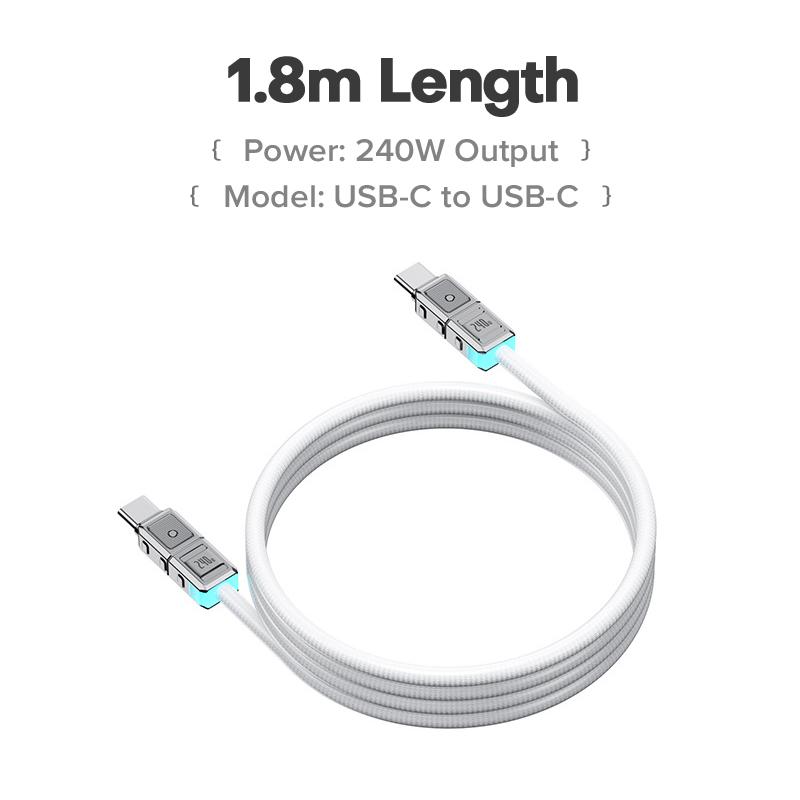 QOOVI PD 240W USB C auf USB Typ C Kabel Für Macbook Laptop Ladegerät Schnellladung Für iPhone 16 Xiaomi Samsung Ladekabel