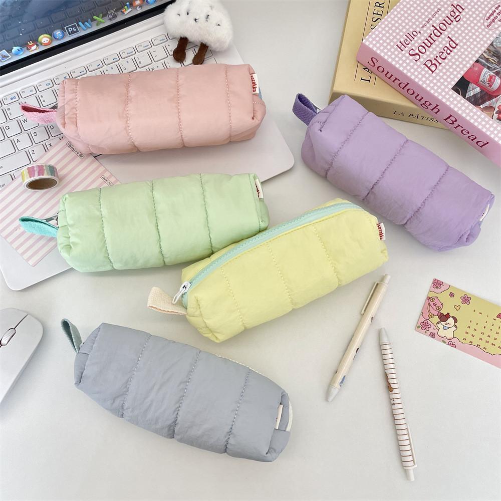 Soft Polyester Wallet Coin Bag With Zipper For Students And School Supplies