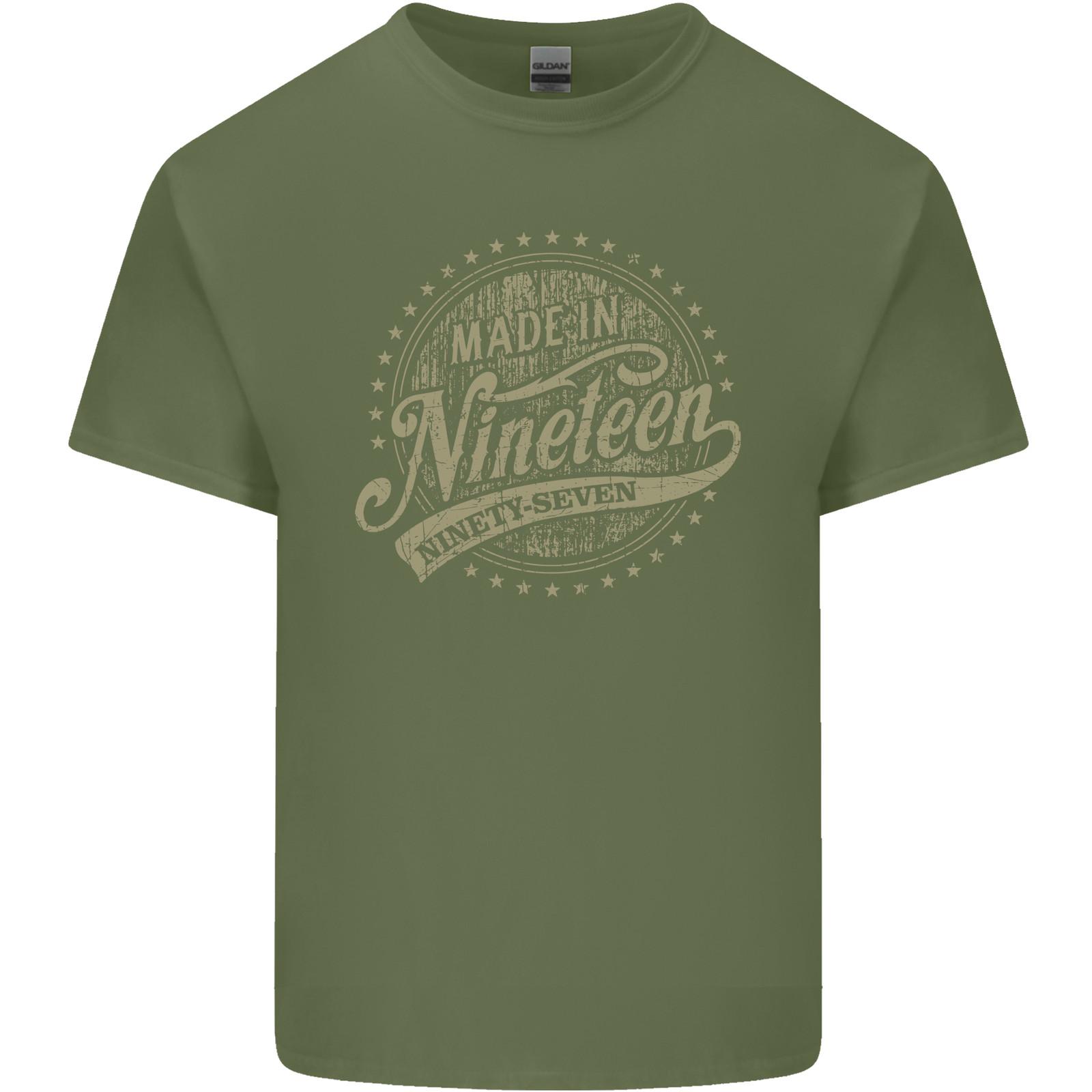 Distressed 28th Birthday Made In 1997 Mens Light Cotton T-Shirt Mens Womens Tees Top S