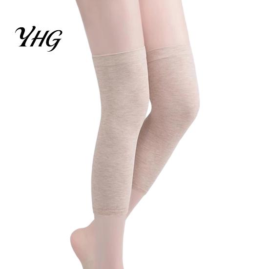Lange Schlauch-Knieschoner Weiche Wärmer für Kälteschutz, Atmungsaktive Baumwoll-Beinlinge, Anti-Thermische Ärmel Slip-Wärmer, Elastische Polster Herbst