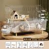 Großer Acryl Klar Hamster Villa Käfig für Syrische Gold Teddybär Luxus Lebensraum Stapelbar DIY Lebensraum Terrarium