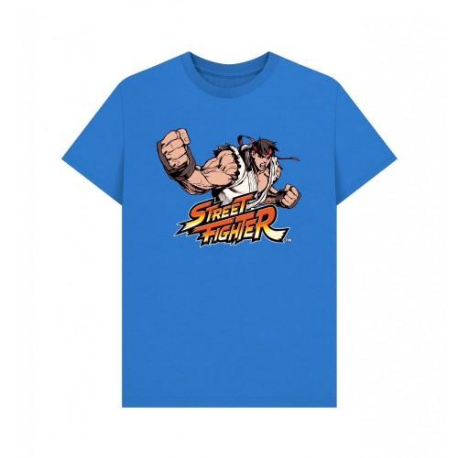 Street Fighter Unisex Adult Classic Ryu Graphic T-Shirt S чёрный