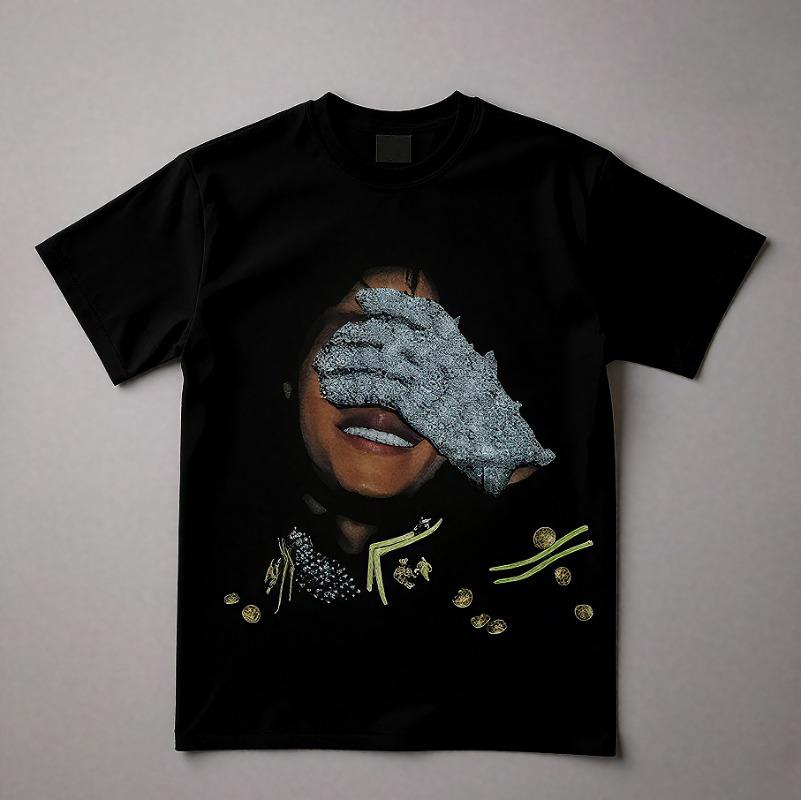 

EastRogue Новый стиль дизайнерского топа с коротким рукавом из чистого хлопка, выпущенного небольшими партиями, в американском уличном ретро-стиле, с рукавом до локтя. 3XL