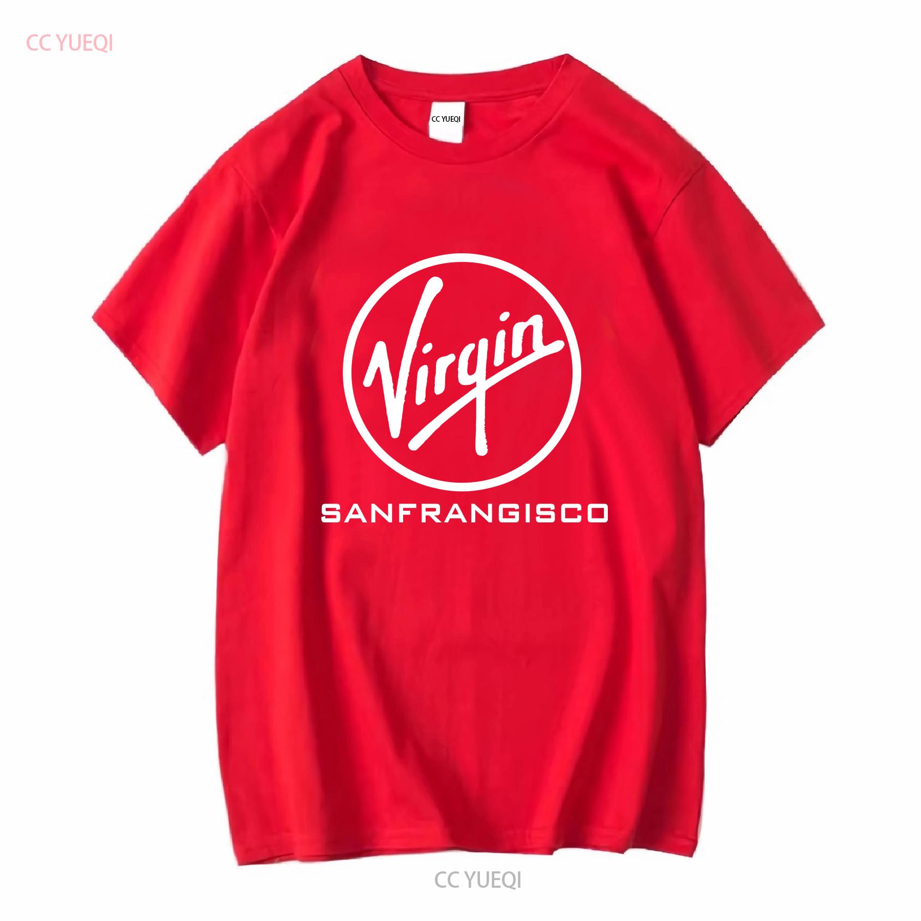 Винтажная футболка Virgin Records 1990-х годов S Магазин в Сан-Франциско Музыкальный лейбл Несуществующий с длинным или коротким рукавом винтаж Постиранная Растянутая S