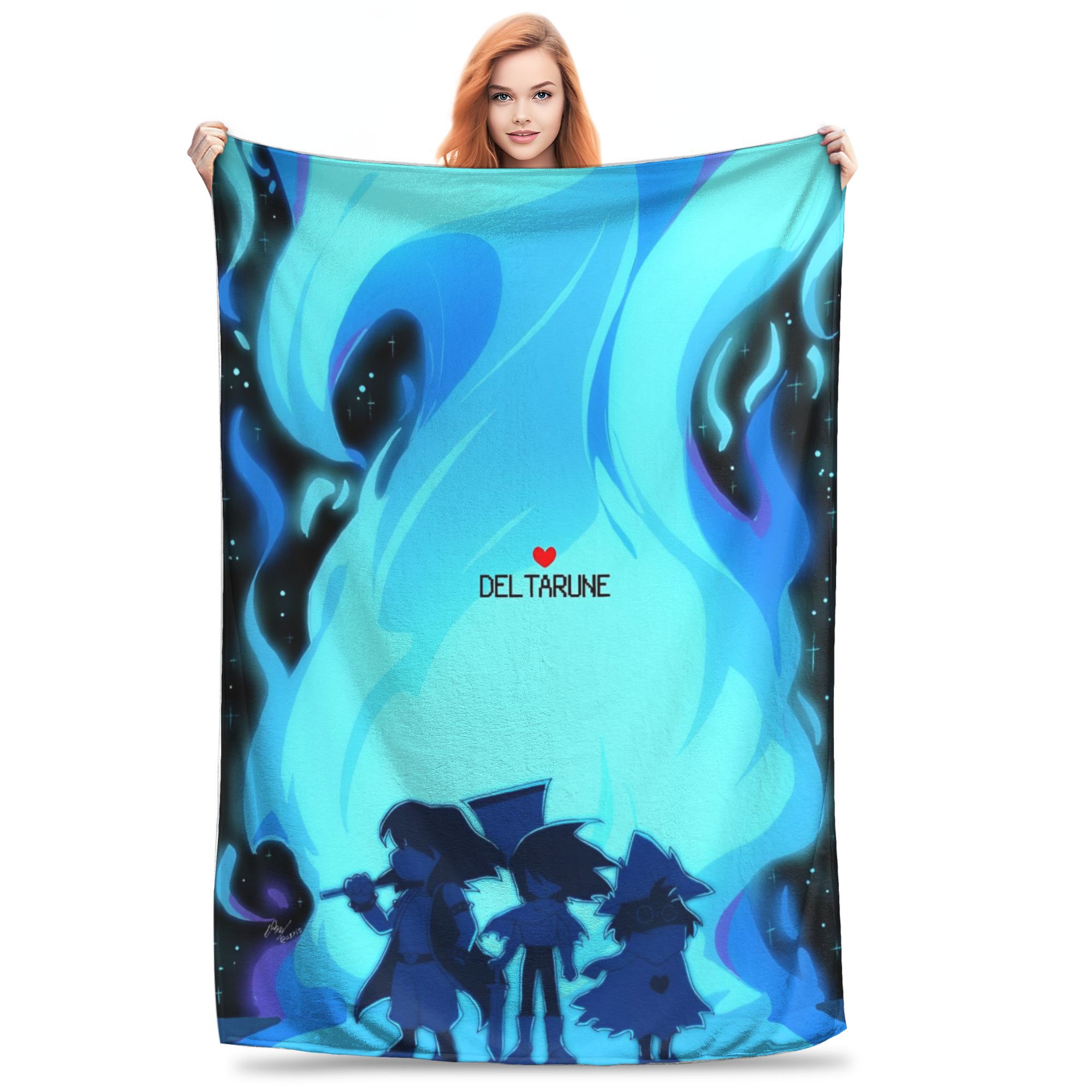 Deltarune Game Blankets Velvet Printed Spamton Portable Soft Throw Blanket for Sofa Travel Bedspread 150x200cm