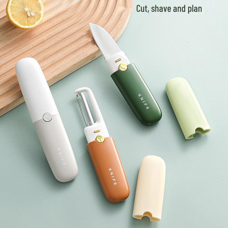 Obieraczka do owoców 2 w 1 ze stali nierdzewnej i krajalnica do jedzenia dla niemowląt