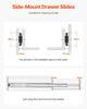 Drawer Cabinet Slides Side Mount 22 inch 10 Pairs 100 LB Load Replacement