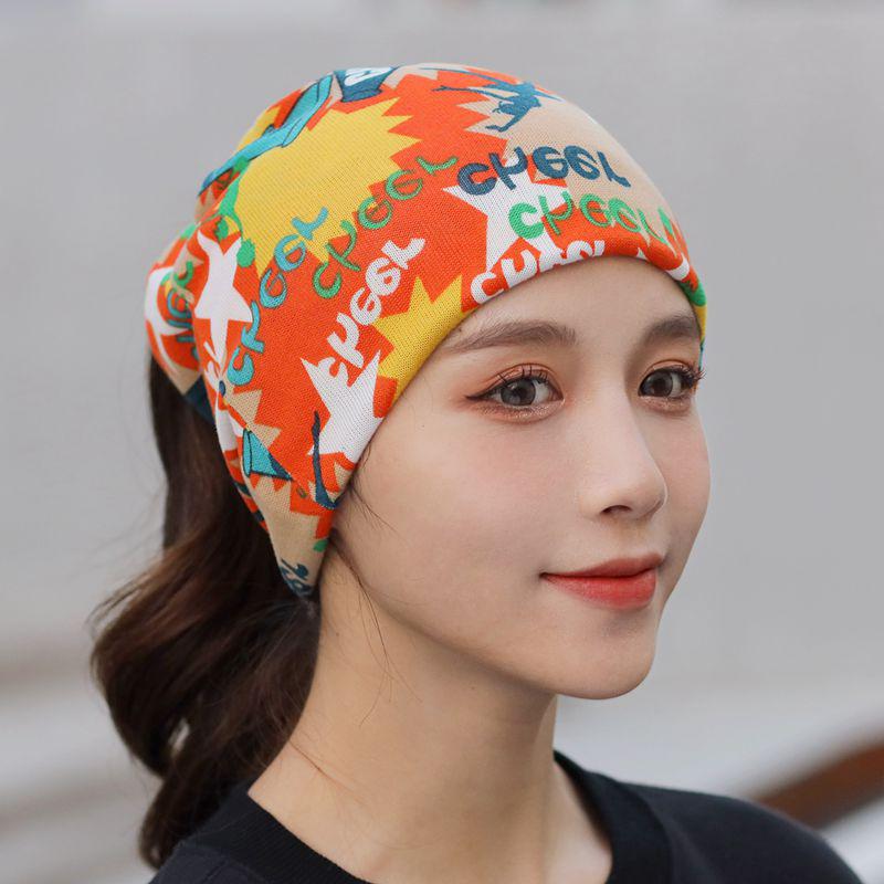 Women's Multifunctional Neck and Hat Scarf: Warm Twist Cap & Mask for Autumn/Winter