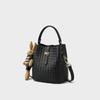 Bucket bag women's autumn new women's bag messenger bag fashion high sense portable woven bag luggage
