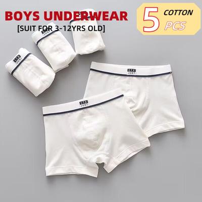 5Pcs/lot Boys Underwear Boxer Kids Shorts Panties Cotton Boys Underpants 100-160