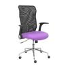 Silla Minaya Respaldo Malla Negro Asiento Bali Lila