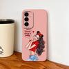 For Samsung Galaxy A37 A57 A17 A07 Phone Case Cute Astronaut Smooth Liquid Silicone Full Coverage Anti Drop Soft Durable Bumper