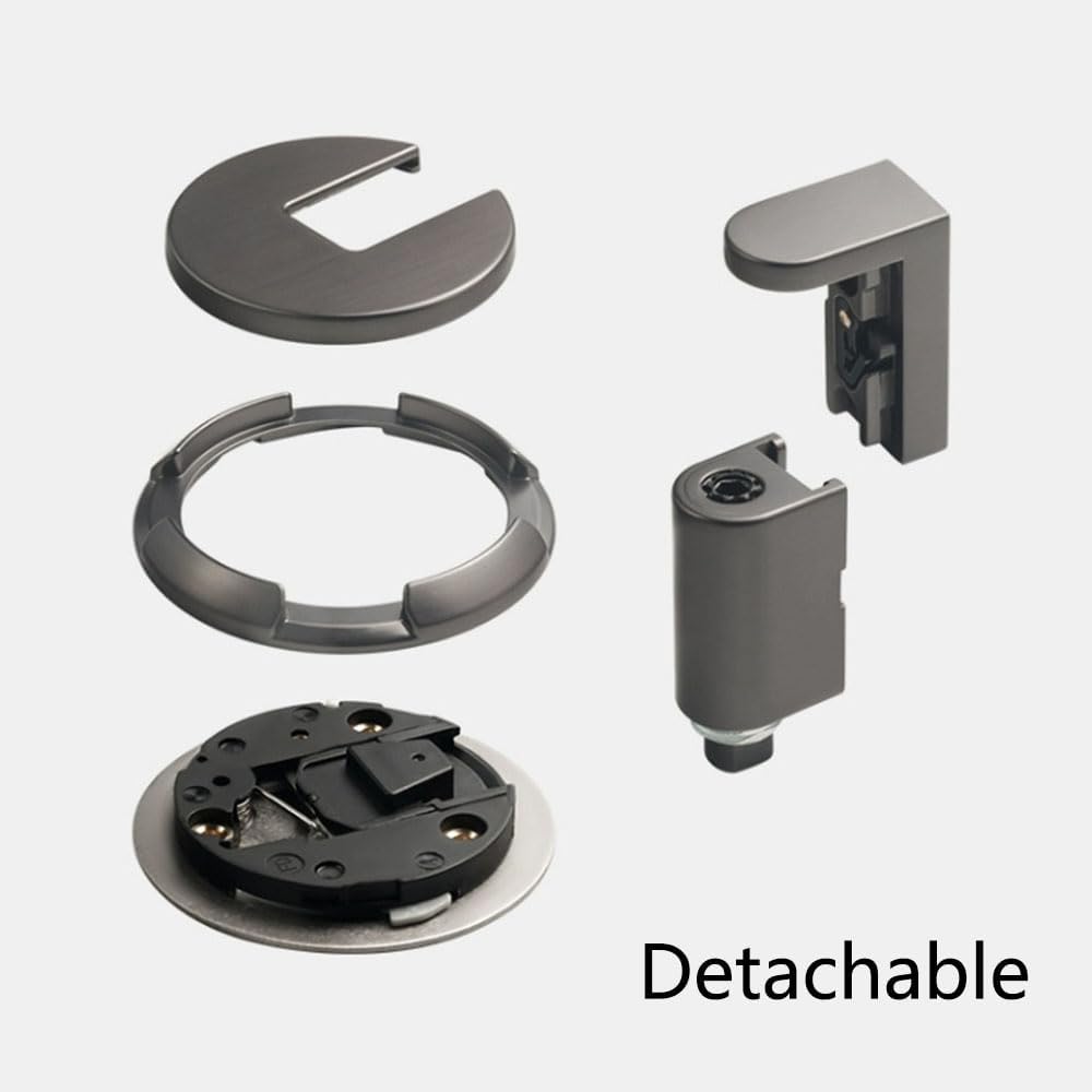 Zinc Alloy Self-Adhesive Door Stopper Door Safety Catch Stopper for Room, Kitchen, Bathroom, Cabinet Metal Door Stopper Self-Adhesive Door Holder