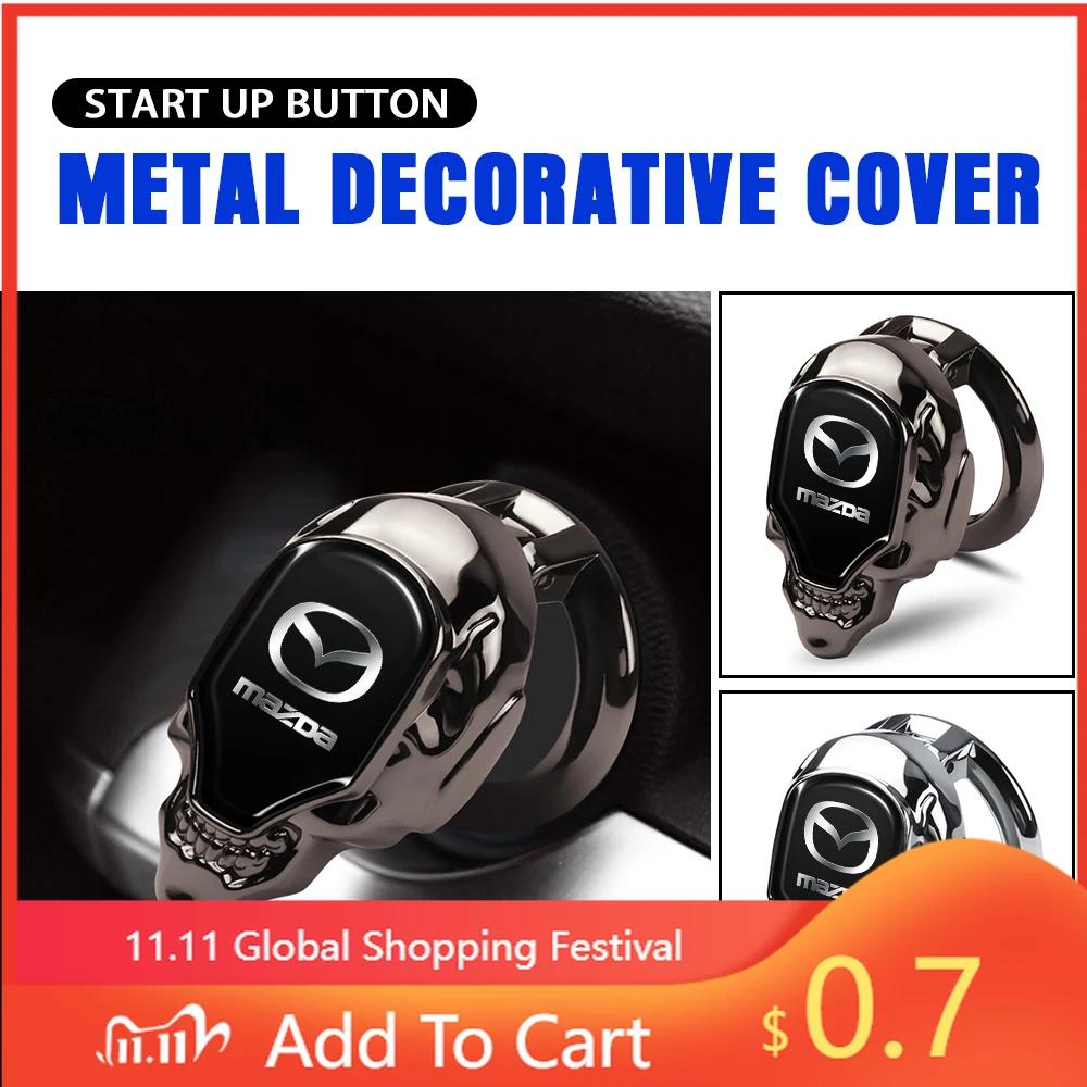 2025 Hot Car Interior Engine Ignition Start Stop Button Metal Cover Decoration For Mazda CX-3 Bk GJ GL CX-8 CX-5 MS Speed 6 2 3
