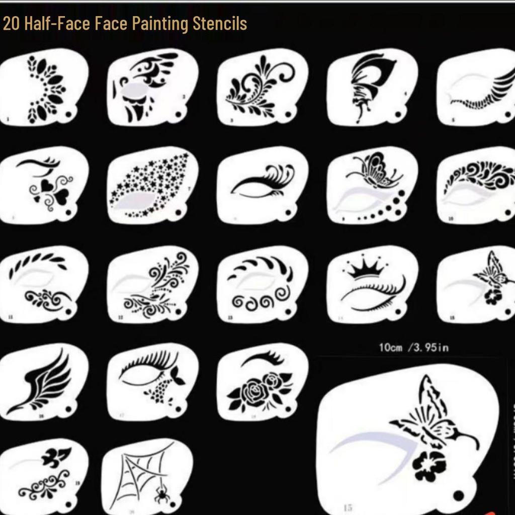 MengHui 12-Color Kids' Face Paint Set - Water-Soluble Body & Stage Makeup